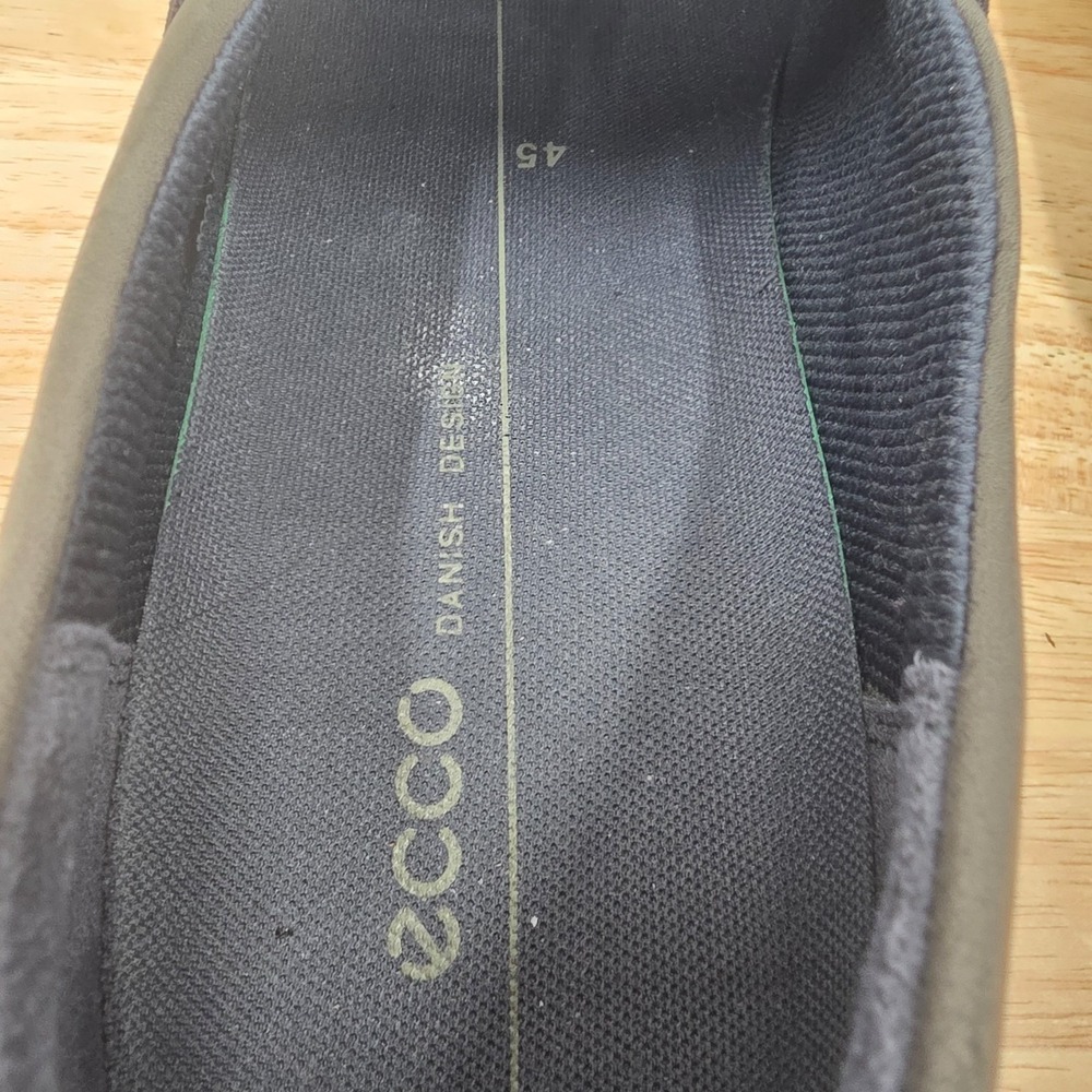 Ecco Shoes Mens US 11 EU 45 Collin 2.0 Gray Perforated Slip On Casual Sneakers - Picture 10 of 13